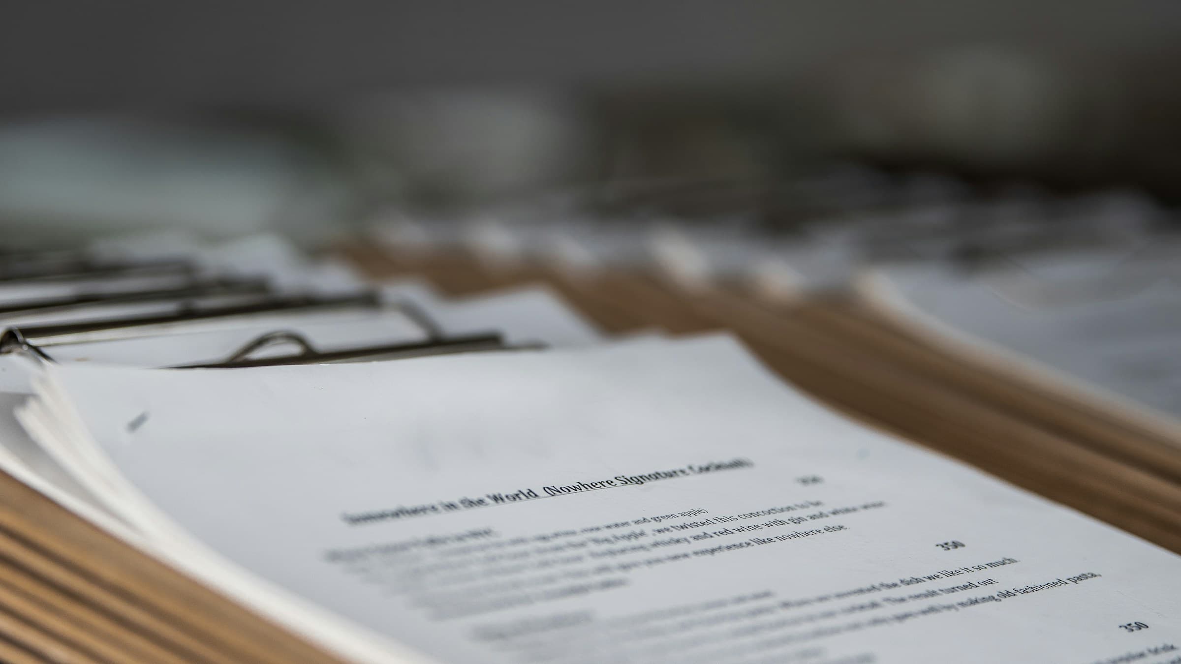 Export documentation prepared for signature