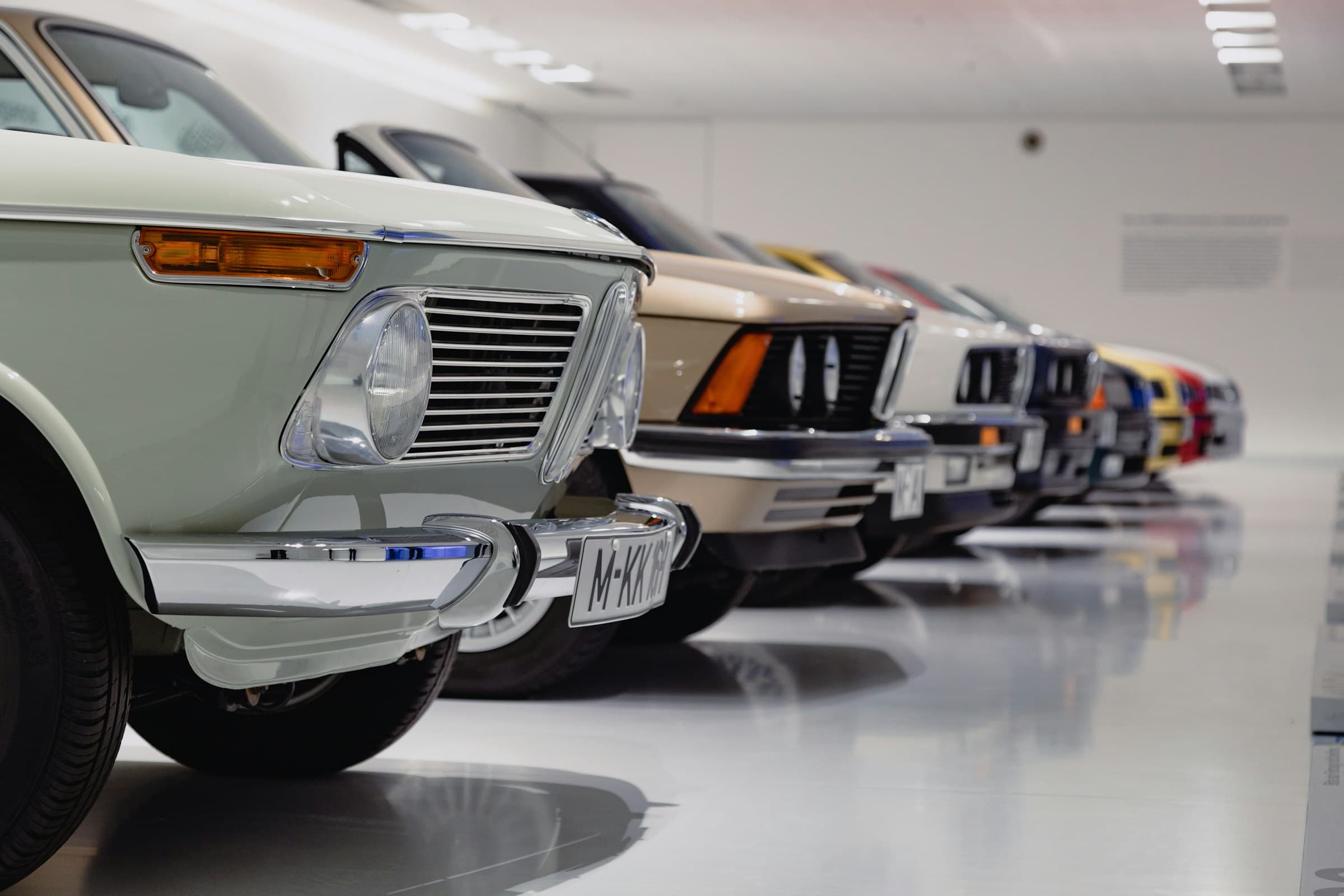 Rows of vehicles awaiting allocation