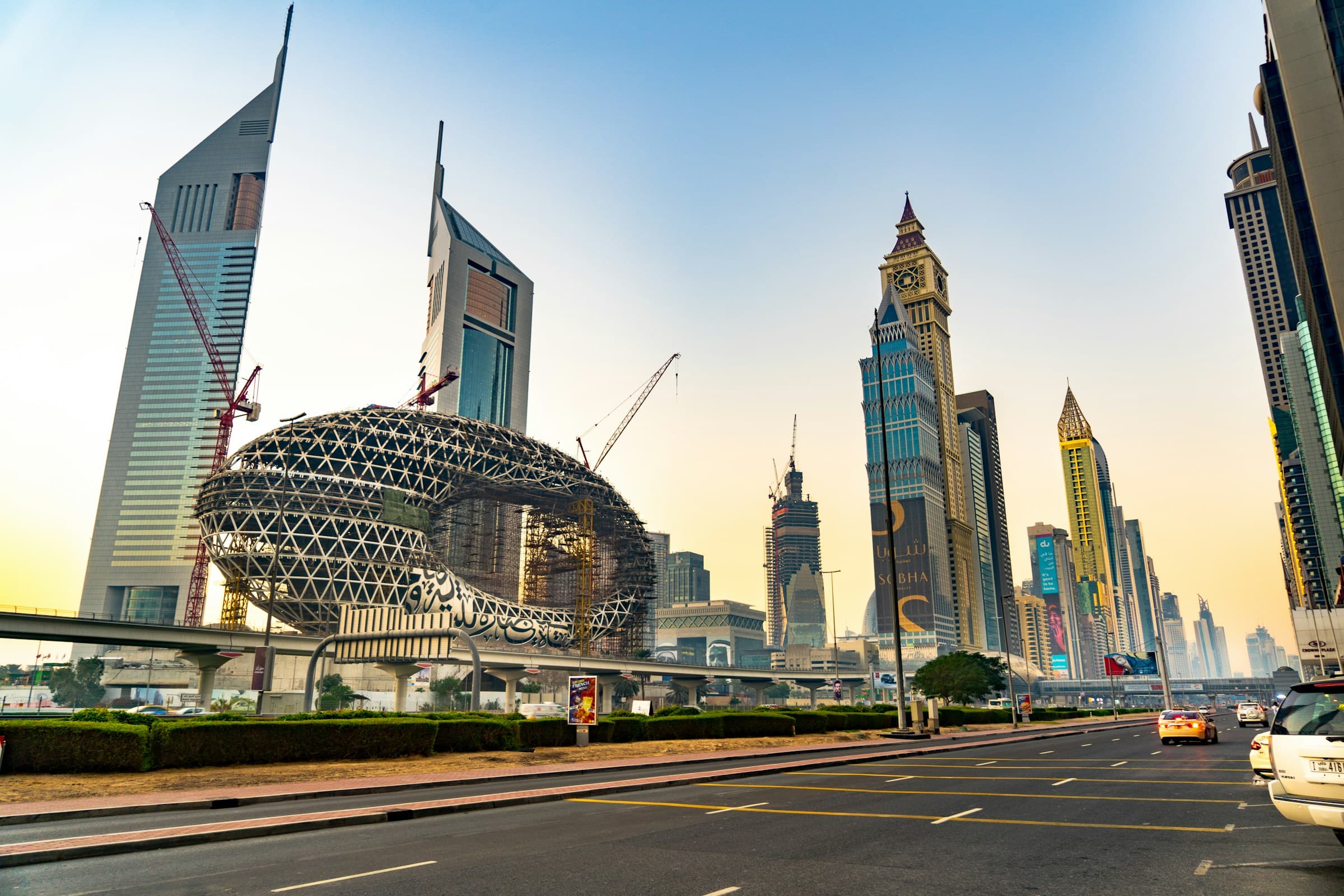 Residential towers on Sheikh Zayed Road