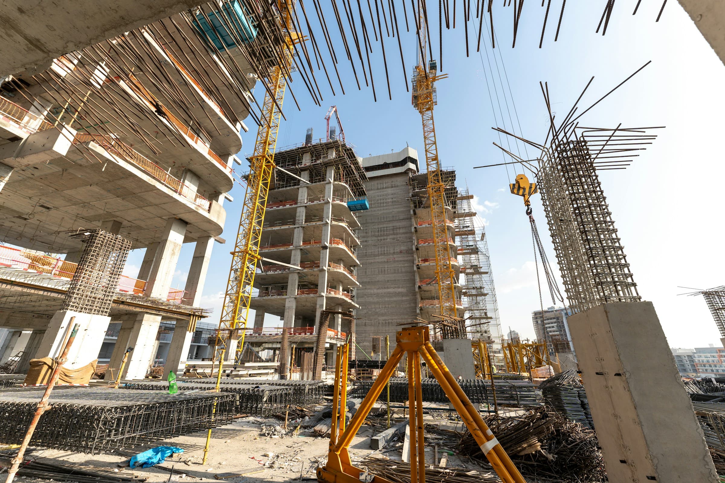 Tower under construction in Dubai