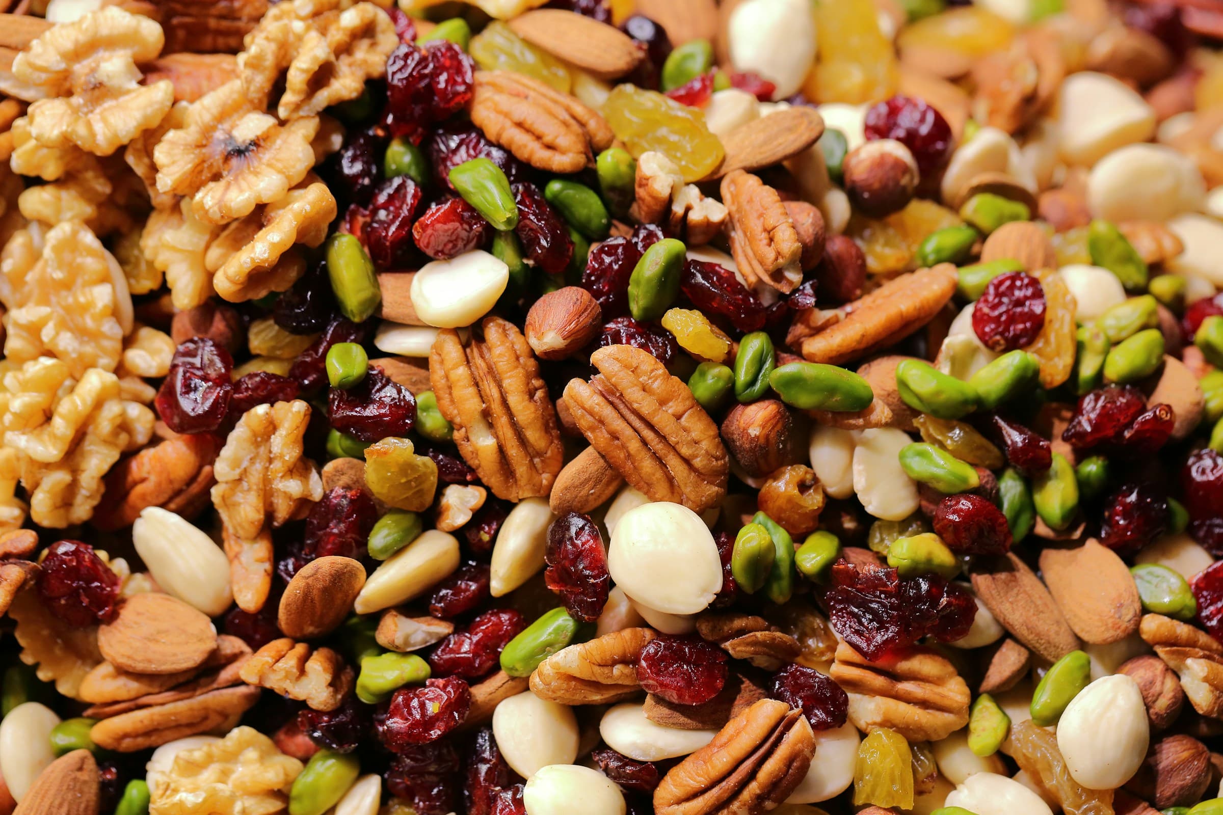 Mixed premium nuts and dried fruit